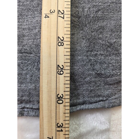 Hurley Size Men's XXL Gray Pineapple Stretch Short Sleeve Shirt - Picture 8 of 8